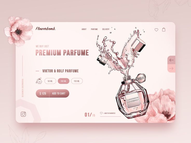 Premium Parfume Home Page Concept