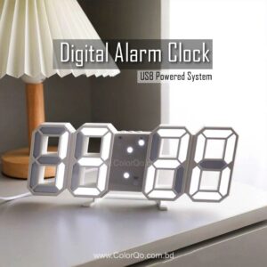3D LED Digital Wall Alarm Clock – USB System